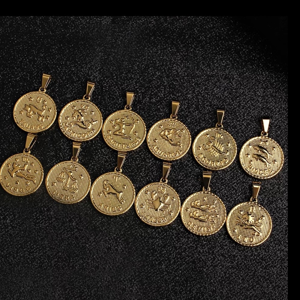 Brand new 12 constellation necklace for men women